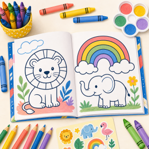 Color & Create activity books
